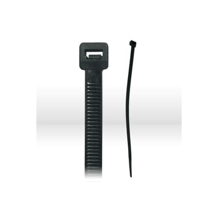 Act Cable Tie, 6 in L, 1-1/2 in Max Bundle Dia., Black, Nylon, 18 lb Strength, 100 PK 6-18-UV-100